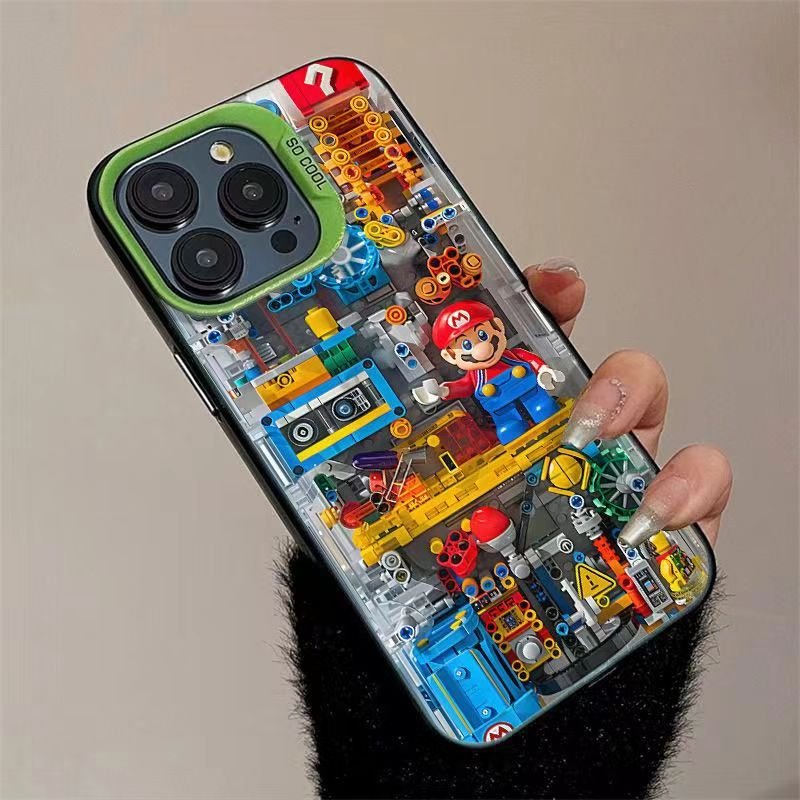 Cross border popular Mario mechanical style phone case suitable for iPhone 15/14/13/12/11 Promax/for iPhone X/Xs max/7/8 plus