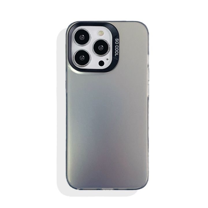 Simple Colours Sliver IMD Matte Mobile Phone Case For iPhone 7 8 plus XS XR 11 12 13 14 15 pro max Frosted Protect Cover Shell