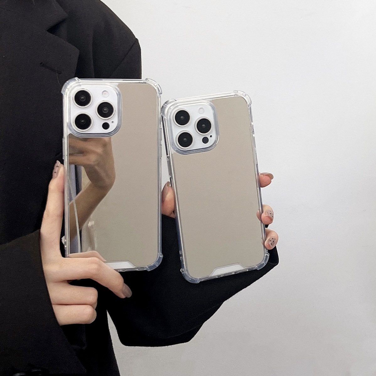 For iPhone 16 Case Luxury Women Girls Mirror Make Up Mobile Phone Case Cover For iPhone 16 15 14 13 12 Pro Max 16 Plus