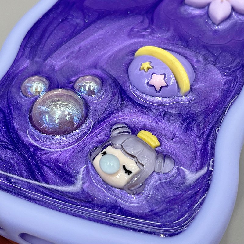 cute for girls 3d doll cartoon anime resin wavy kawaii soft silicone mobile phone cases for iPhone16 15 14 13