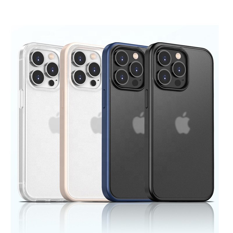 Low Price Translucent Matte PC TPU Defender Shockproof Bumper Mobile Phone Case Cover for iPhone 14 13 12 11 Pro Max