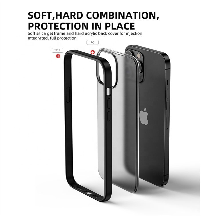 Low Price Translucent Matte PC TPU Defender Shockproof Bumper Mobile Phone Case Cover for iPhone 14 13 12 11 Pro Max