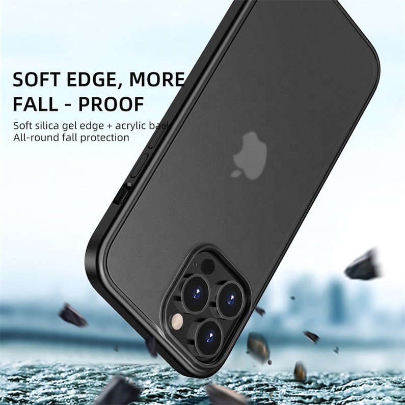Low Price Translucent Matte PC TPU Defender Shockproof Bumper Mobile Phone Case Cover for iPhone 14 13 12 11 Pro Max