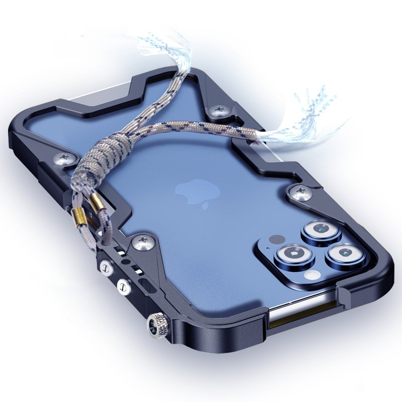 2023 Aluminum alloy hollow metal for iphone 12 13 14 15 pro max mobile phone case cover