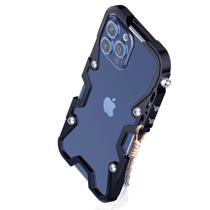 2023 Aluminum alloy hollow metal for iphone 12 13 14 15 pro max mobile phone case cover