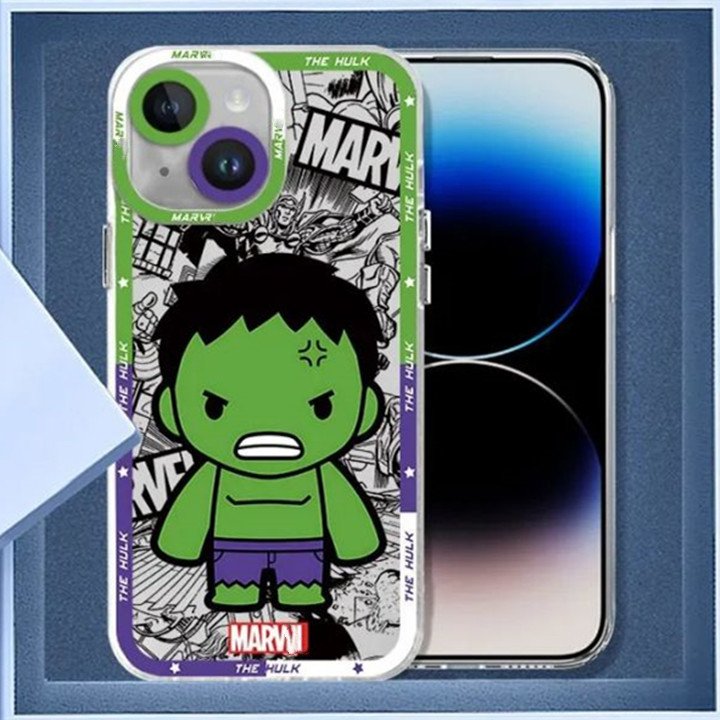 Street Fashion The Hulk Venom Anime Mobile Phone Case For iPhone 16 15 14 13 12 11 pro max Soft Print Transparent Back Cover
