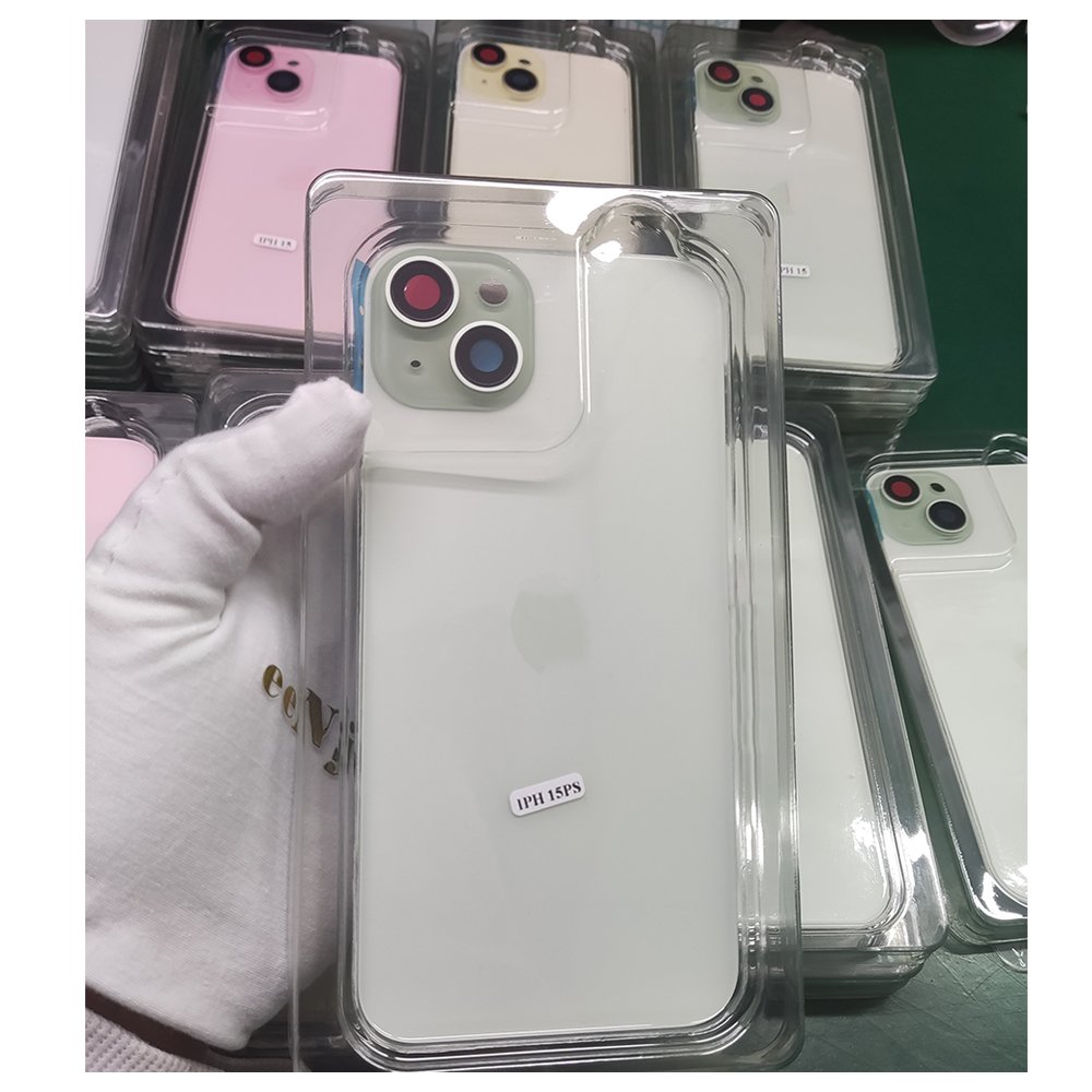 Properly Back Cover Rear Housing Tempered Glass for Iphone 15 The Bracket Box