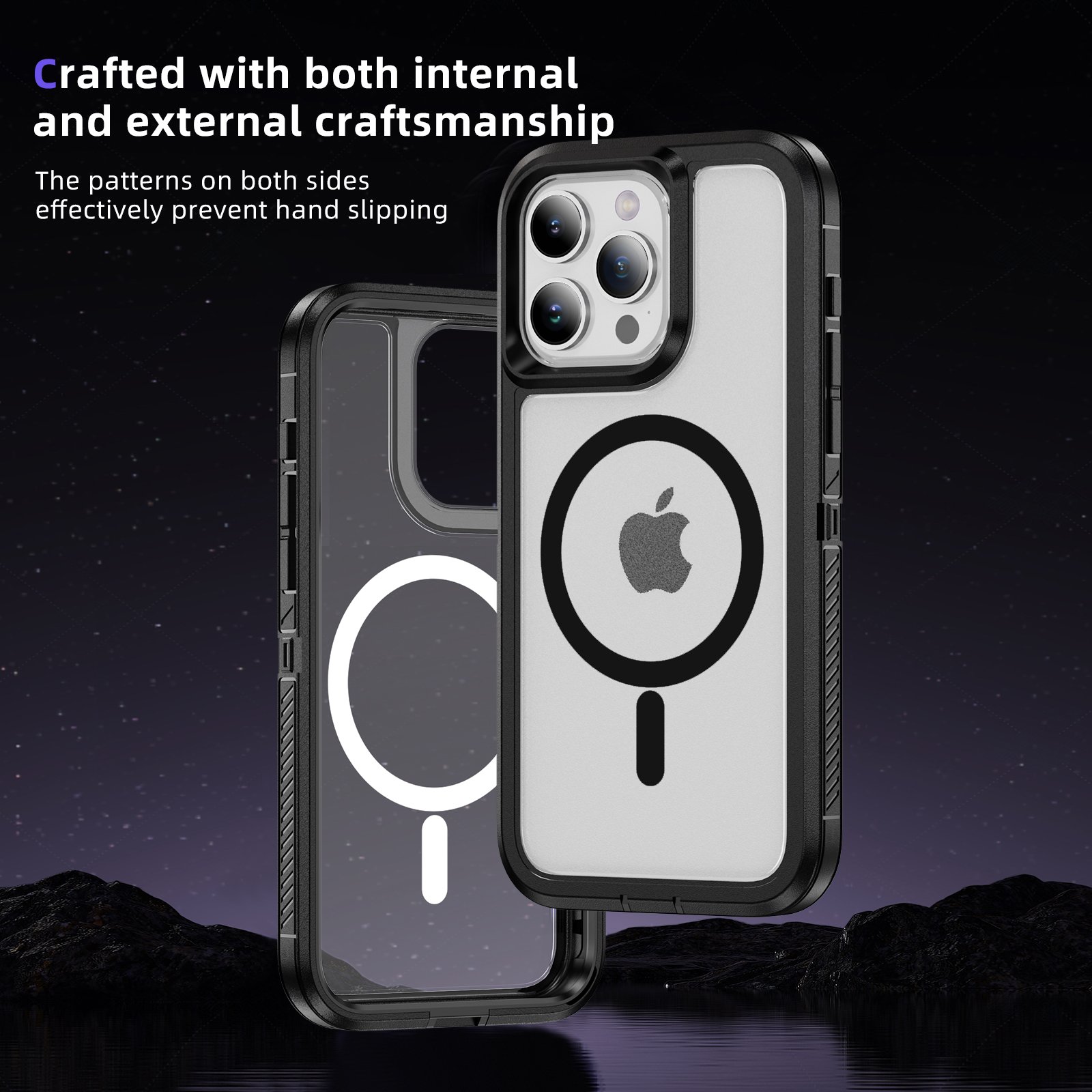 HYTO Magnetic Case For iPhone 16 Pro Max 15 Shockproof Heavy Duty Rugged Mobile Phone Case Cover