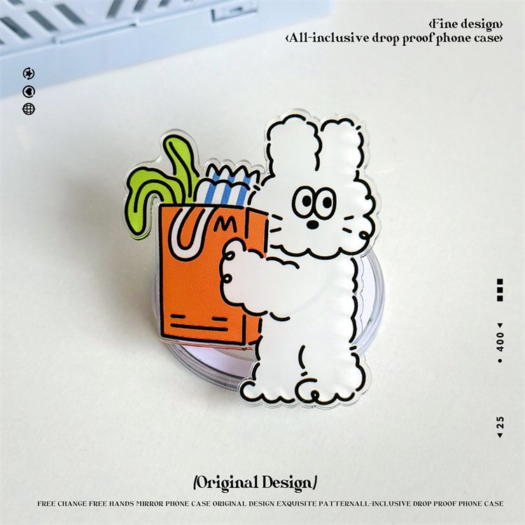 Magnetic Cute Mobile Phone Case Magnet Phone Holder Grip Stand Set For iPhone 15 14 13 12 11 XS XR 78 Plus Custom Design