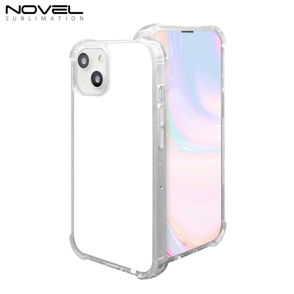 Personality Bumper corner full protection Mobile Phone Case Sublimation Blank 2D Rubber TPU Cover For iPhone 15 series