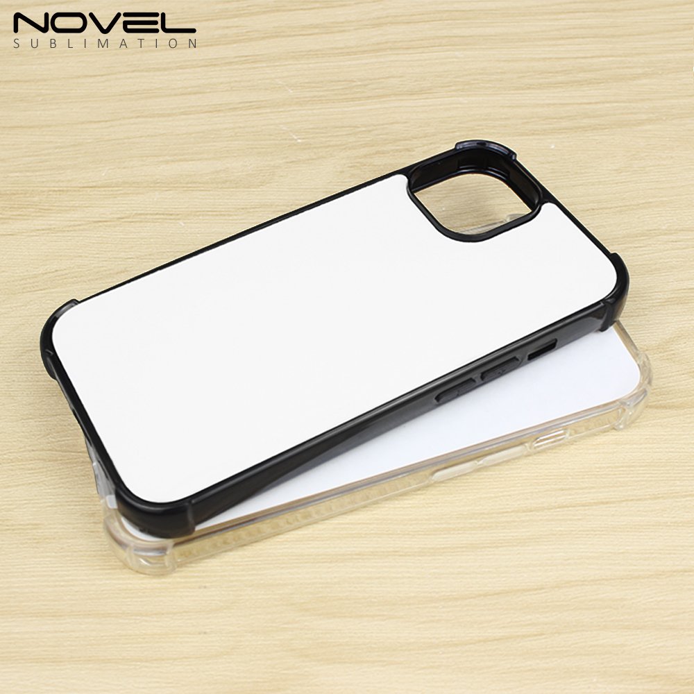 Personality Bumper corner full protection Mobile Phone Case Sublimation Blank 2D Rubber TPU Cover For iPhone 15 series