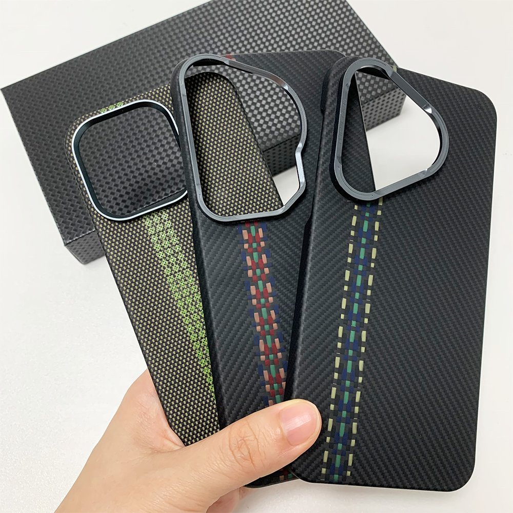 Silm hard cover magnetic mobile phone cover aramid phone case custom logo for business gift set
