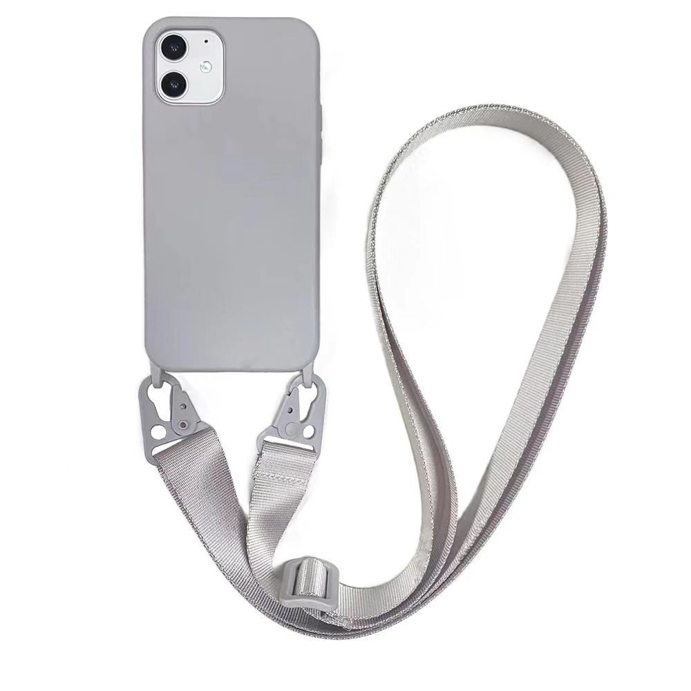 Multi -colors Detachable Rope Lanyard Silicone Crossbody Mobile Phone Case With Necklace For iPhone 14 13 12 Pro Max