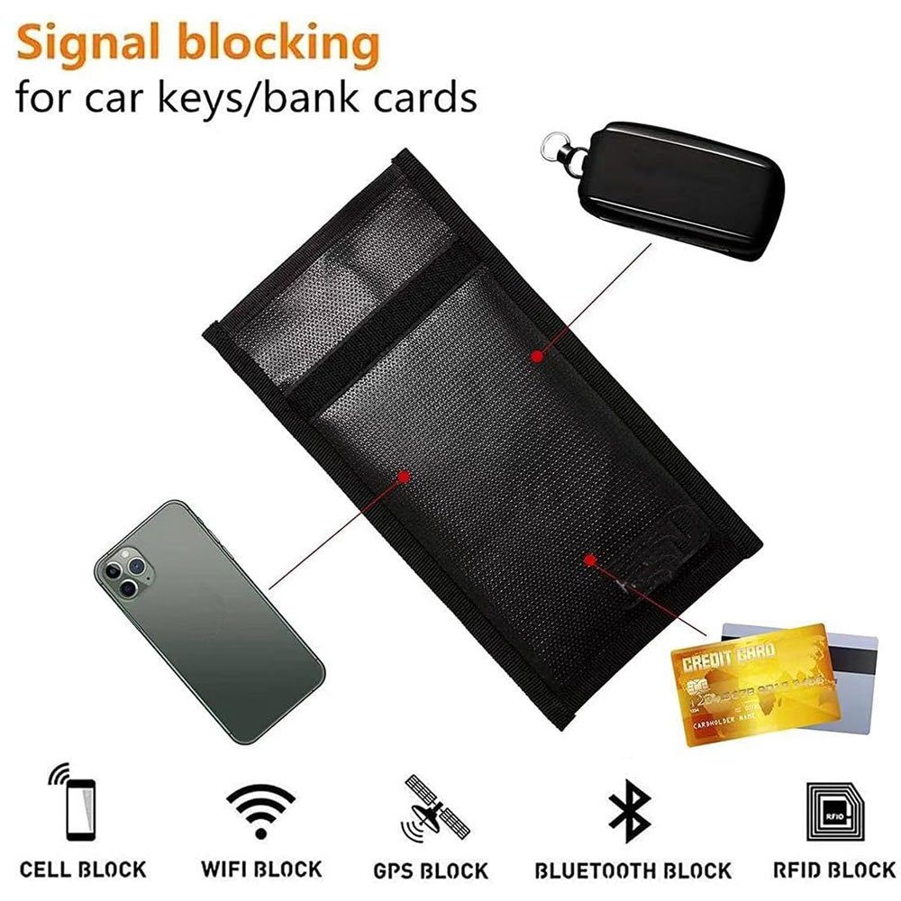 Smart Waterproof Fireproof Faraday Bag Mobile Electronic Signal Blocker Rfid Blocking Case Anti Radiation Cell Phone Pouch