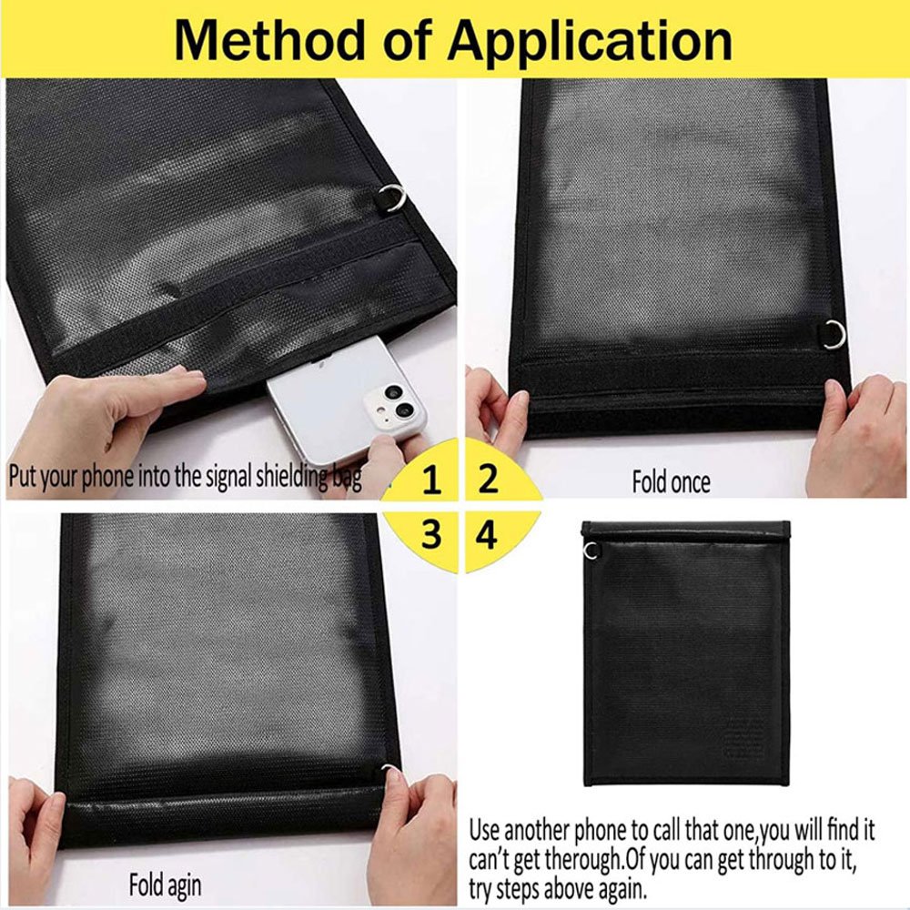 Smart Waterproof Fireproof Faraday Bag Mobile Electronic Signal Blocker Rfid Blocking Case Anti Radiation Cell Phone Pouch