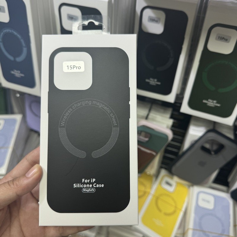 Hot Sale Wireless Charging Magnetic Cover Soft Liquid Silicone Mobile Phone Case iPhone 15 16 Pro Max Compatible iPhone 16ProMax