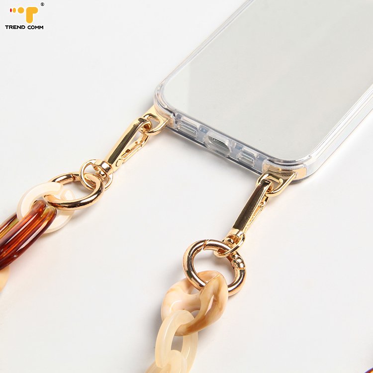 Chunky Long Spray Bottle Baby Blue Color Phone Lanyard Holder Around The Neck Mobile Phone Case For iPhone 15