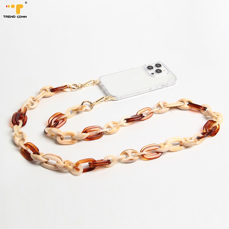 Chunky Long Spray Bottle Baby Blue Color Phone Lanyard Holder Around The Neck Mobile Phone Case For iPhone 15