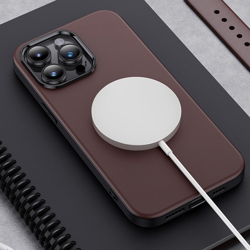 Business Leather Mobile Phone Case For iPhone 12 13 14 15 16 Pro Max Plus Magnetic Phone Cover For iPhone Bags Cellphone Funda