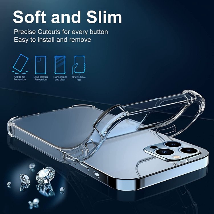 Transparent TPU high clear Mobile Cell Phone Covers Cases For Apple iPhone SE X XR XS 11 12 13 14 15 16 Pro Max