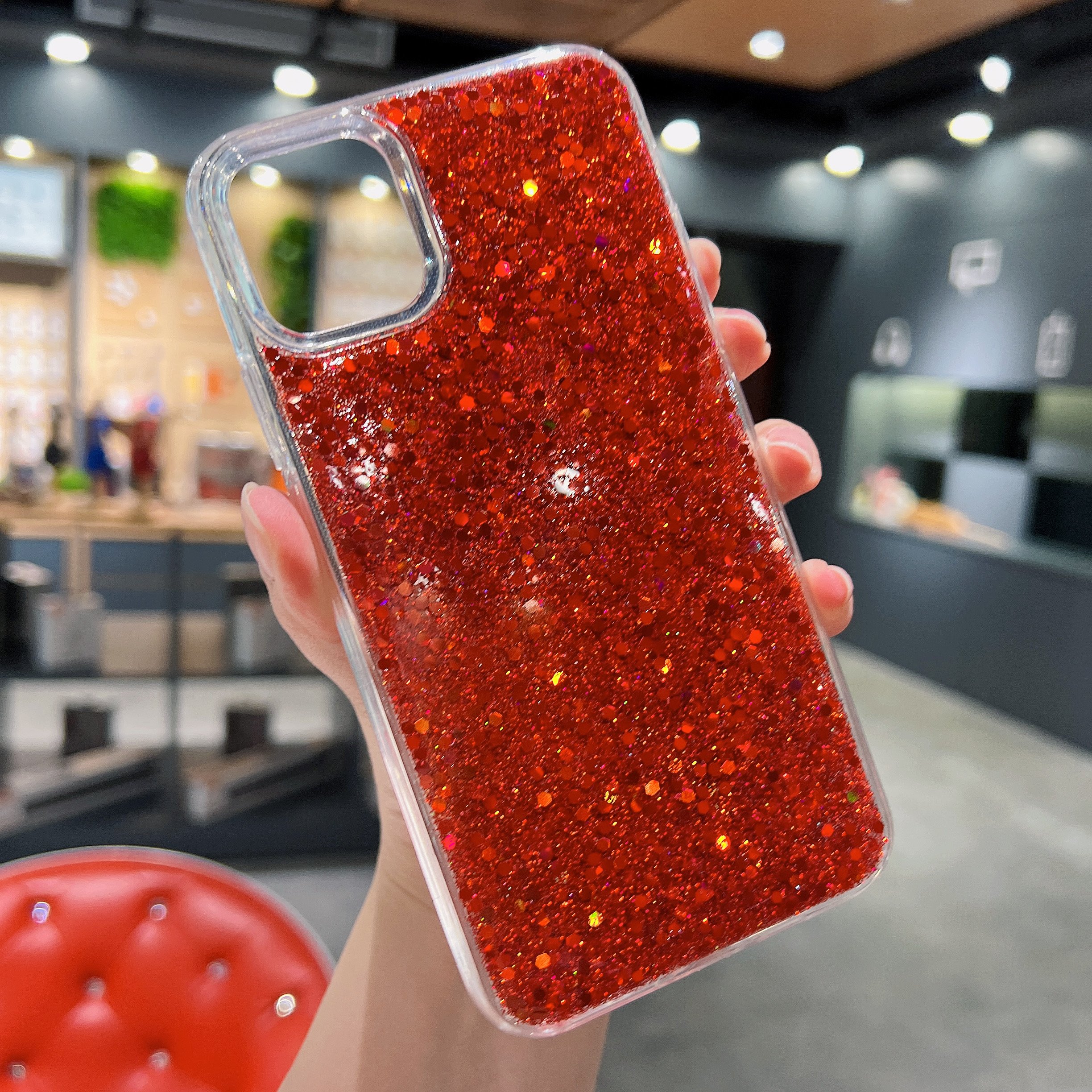 Mobile Phone Case for Samsung 23 Plus Accessories Glitter Fundas Brillo para Celular TPU + PC material 2 in 1 Design Protector