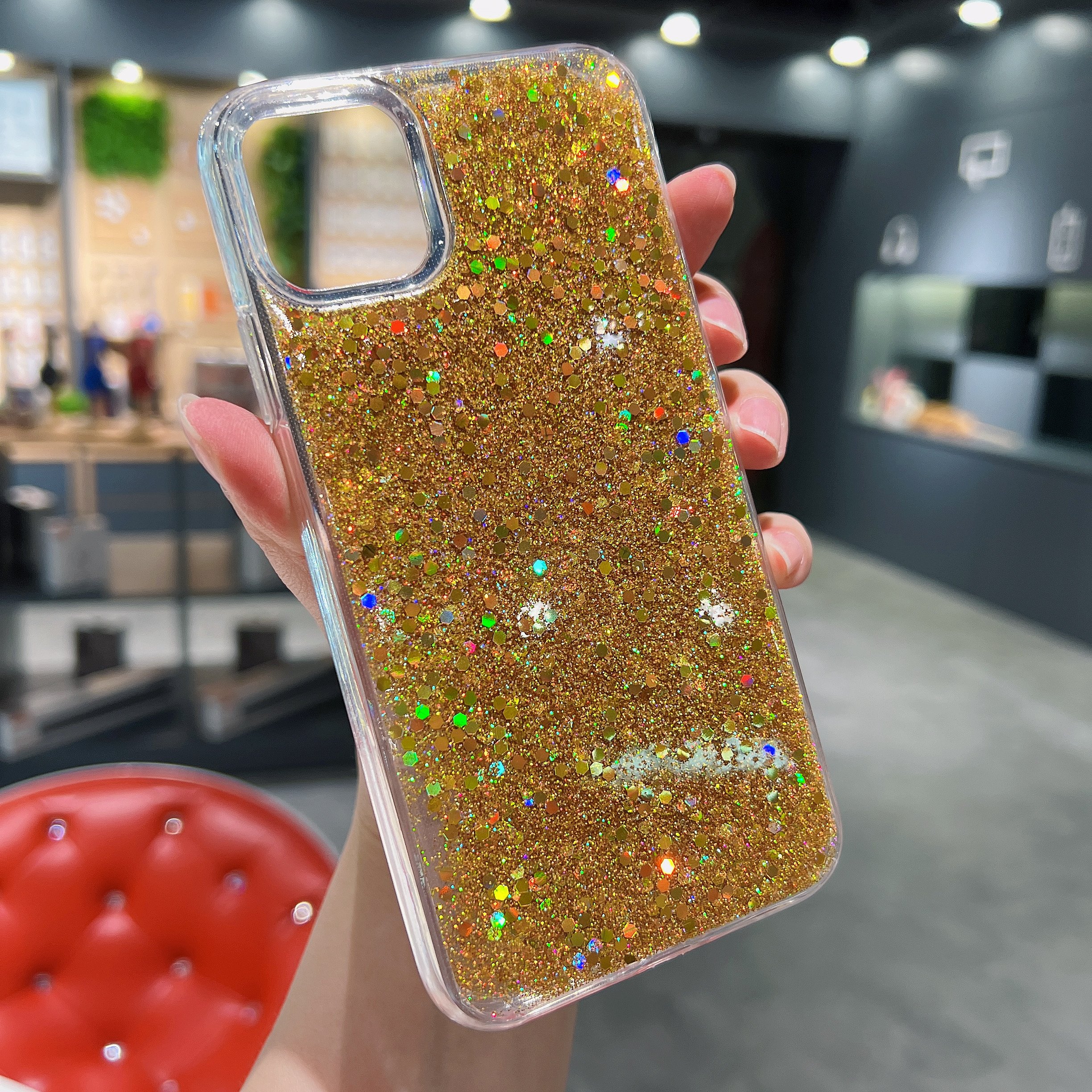 Mobile Phone Case for Samsung 23 Plus Accessories Glitter Fundas Brillo para Celular TPU + PC material 2 in 1 Design Protector