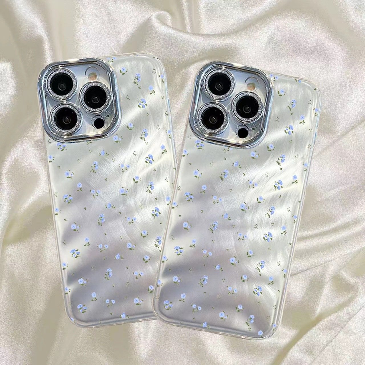Butterfly TPU Phone Case Electroplate Camera Protector Mobile Casing For iPhone 16 15 14 Pro 14 Pro Max 12 Plus XS Cover