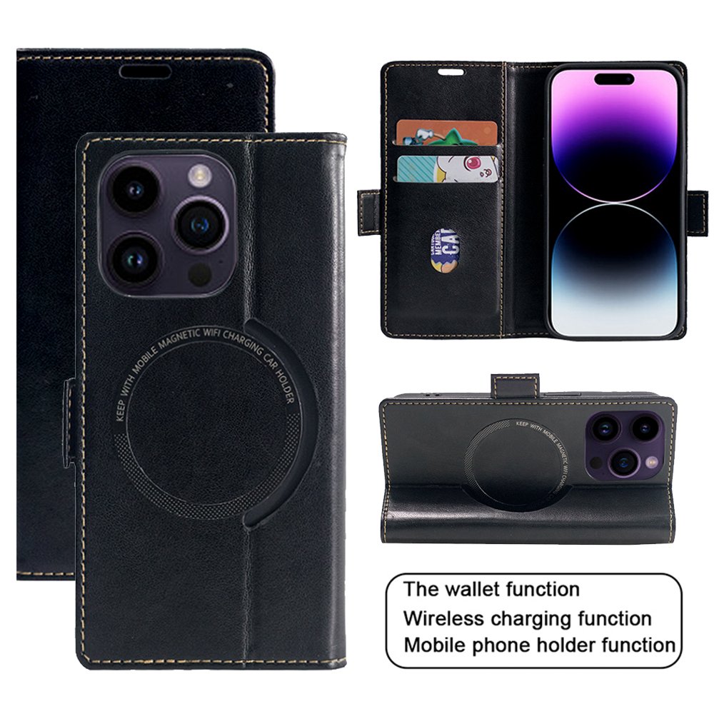 New Arrival Leather Phone Cases For iPhone 15 Pro max Flip Wallet Phone Case Cover with Card Slots Holder for iPhone 15 Pro