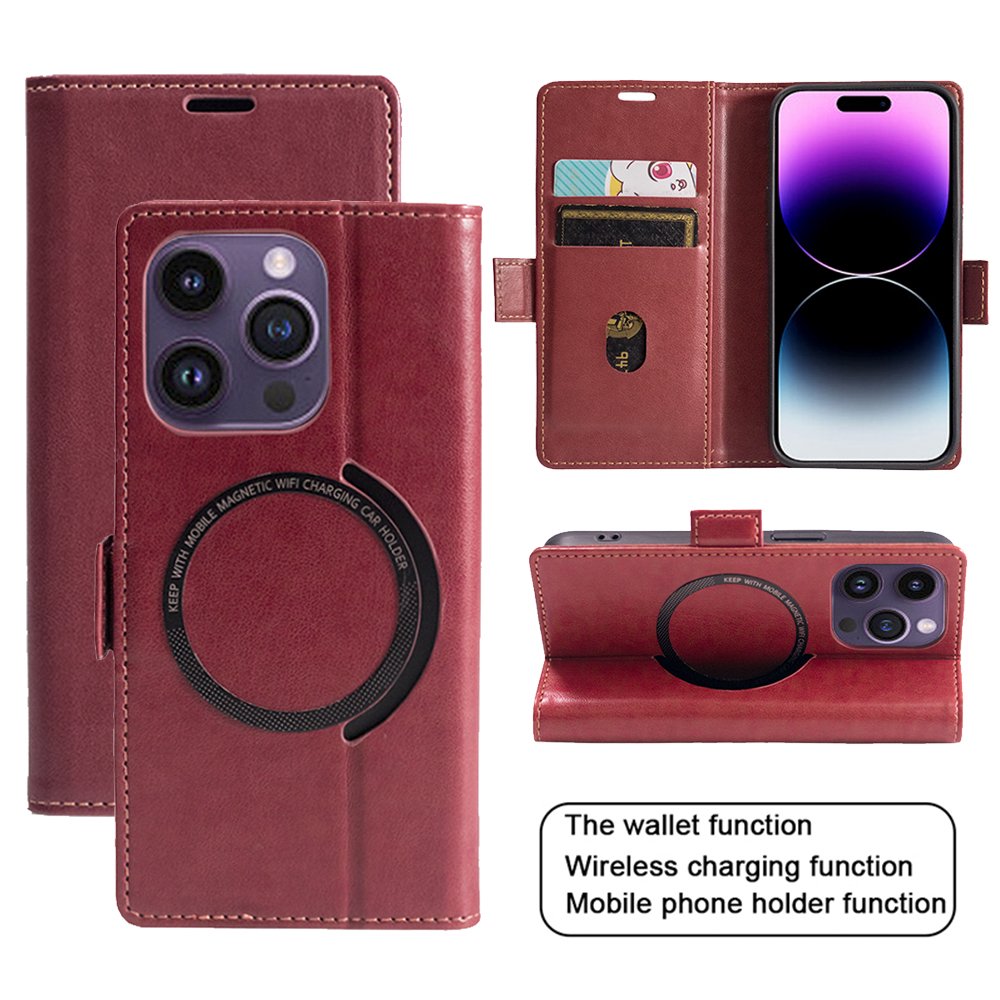 New Arrival Leather Phone Cases For iPhone 15 Pro max Flip Wallet Phone Case Cover with Card Slots Holder for iPhone 15 Pro