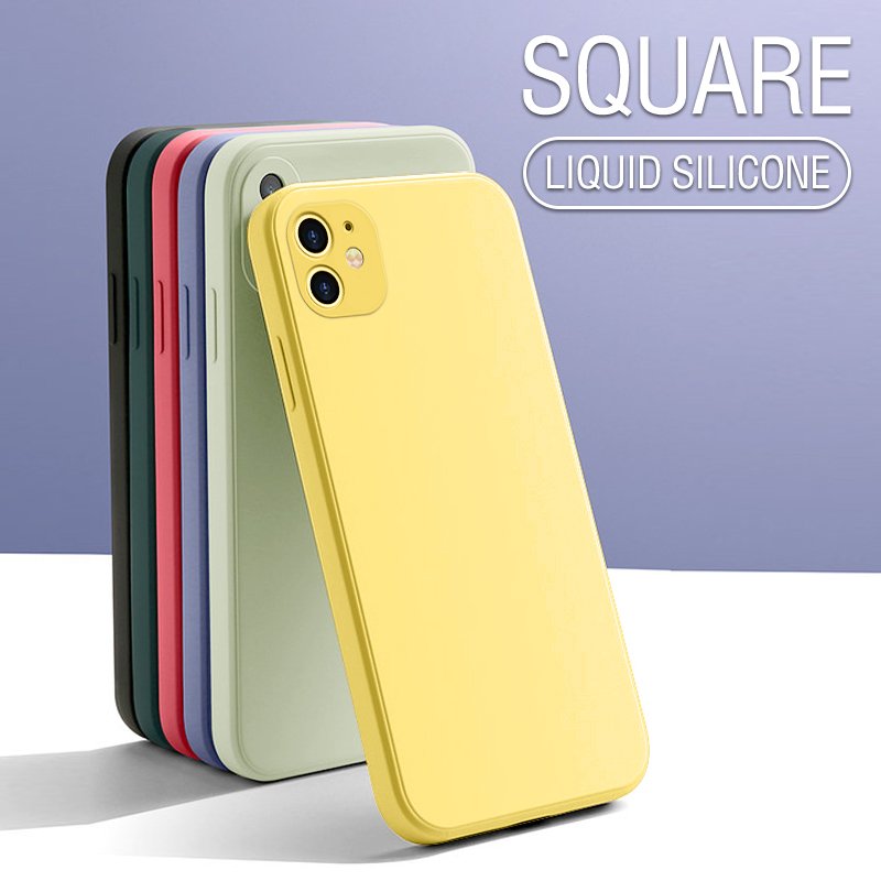Candy Color Soft TPU Phone Case for iPhone 16 14 13 12 11 Pro Max XR XS Max X 6 7 8 Plus 15 Liquid Silicone Back Cover