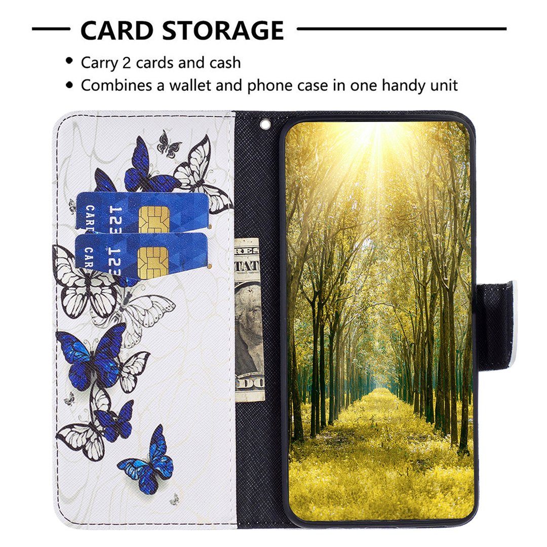 pu leather flip wallet full UV print case for samsung A24 A34 A54 A74 A14 A04E M14 kickstand card slot case for iphone 14 13 12