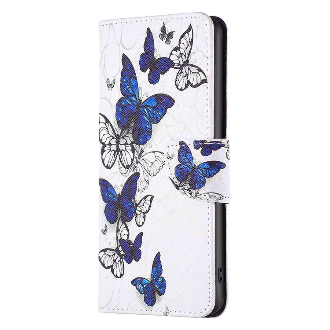 pu leather flip wallet full UV print case for samsung A24 A34 A54 A74 A14 A04E M14 kickstand card slot case for iphone 14 13 12