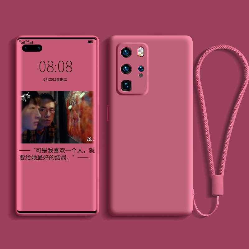 Custom Wholesale Cell Phone Anti-drop Protection Case Liquid Silicone Mobile Phone Case For Huawei P40 P30 P20 Pro