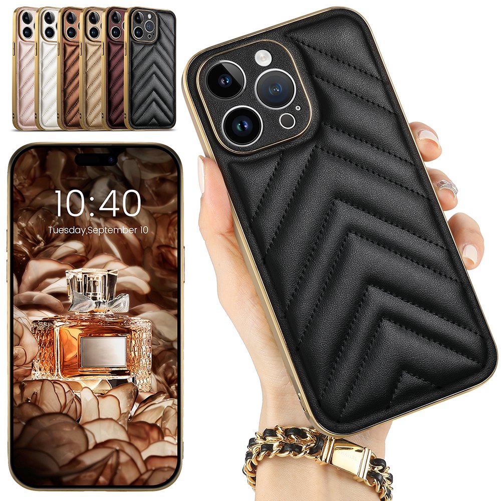 Electroplated mobile phone case For iPhone 14 Pro Max Luxury phone case for iPhone12/13 Soft edge Back elastic feel