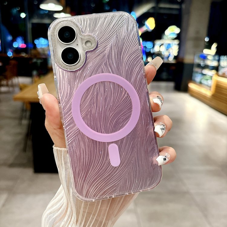 Luxury Cute Gradient Wireless Charge Magnetic Phone Cases For iPhone 16 16 Pro Max 15 14 13 12