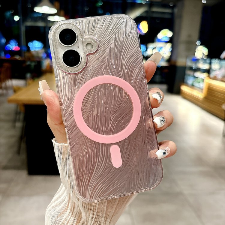 Luxury Cute Gradient Wireless Charge Magnetic Phone Cases For iPhone 16 16 Pro Max 15 14 13 12