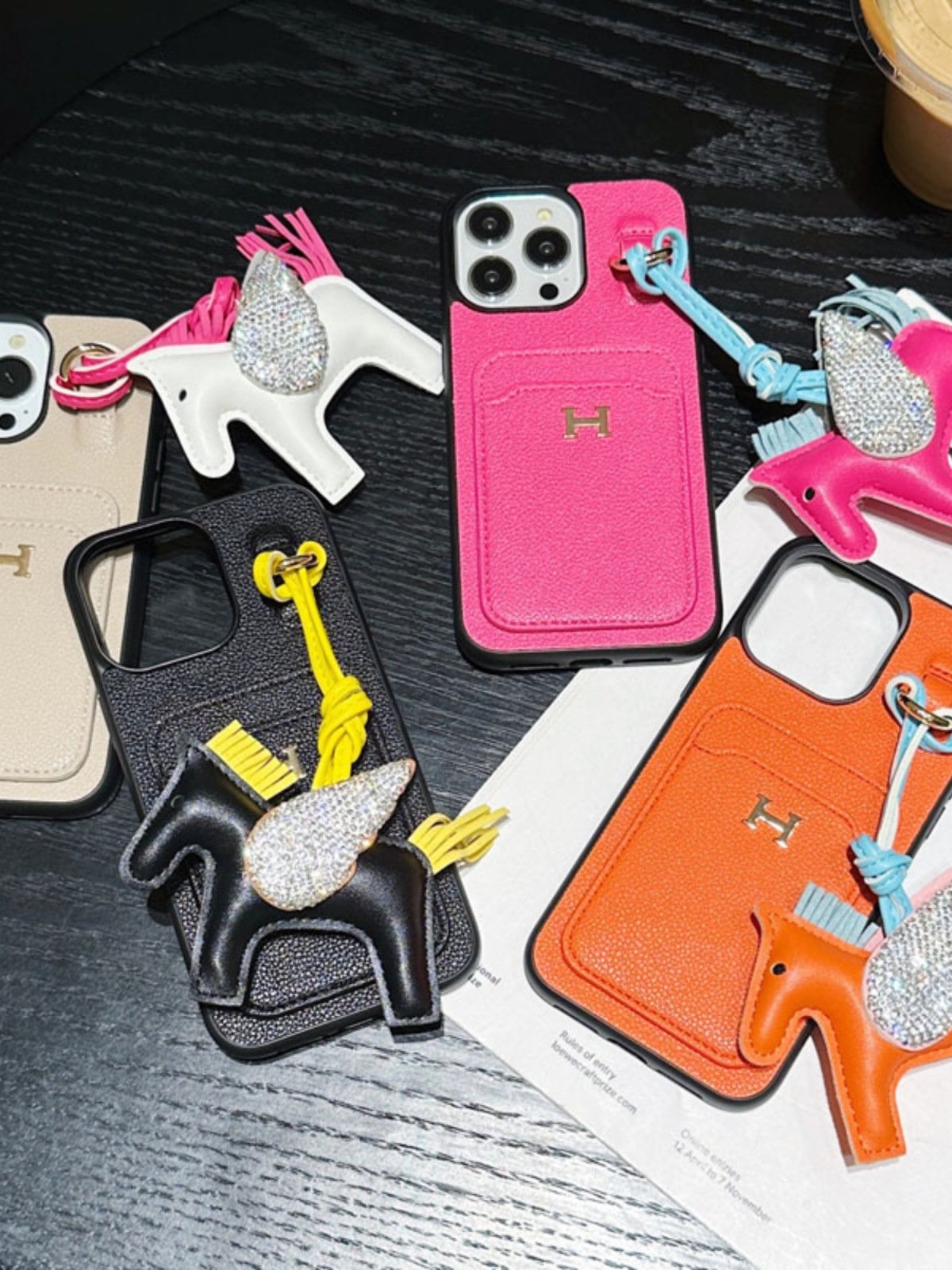 Europe and the United States new iphone 13pro Max case leather card 14pro women's fashion all-inclusive fall 12 Pegasus 15