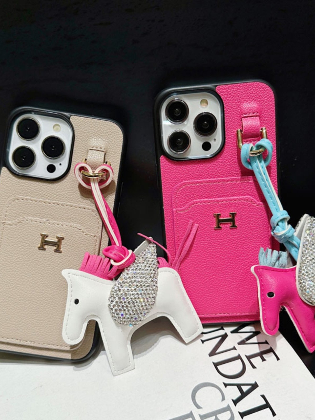 Europe and the United States new iphone 13pro Max case leather card 14pro women's fashion all-inclusive fall 12 Pegasus 15