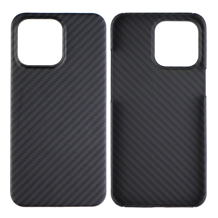 Carbon Fiber Texture Phone Cover Aramid Fiber Mobile Phone Case For Iphone 13 / mini / Pro / Pro max