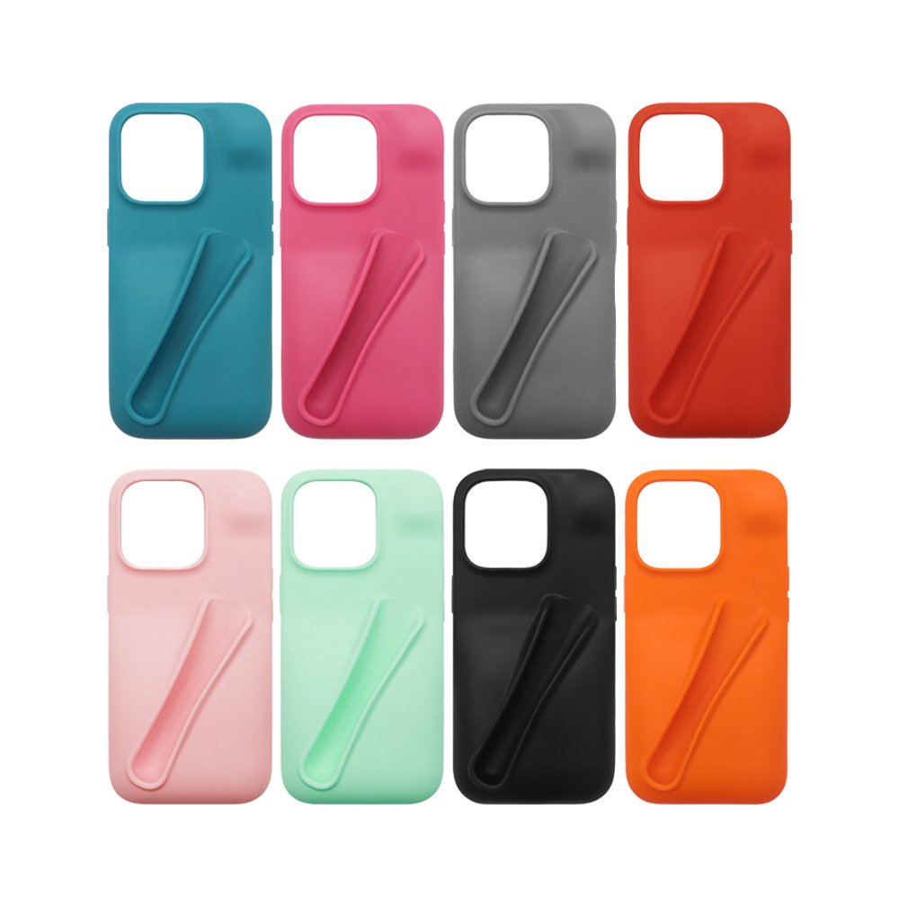 Leyi New Arrival Silicone Phone Cover for iphone 16 pro max Lip Gloss Case Lipstick Mobile Phone Case Lipstick Holder cover