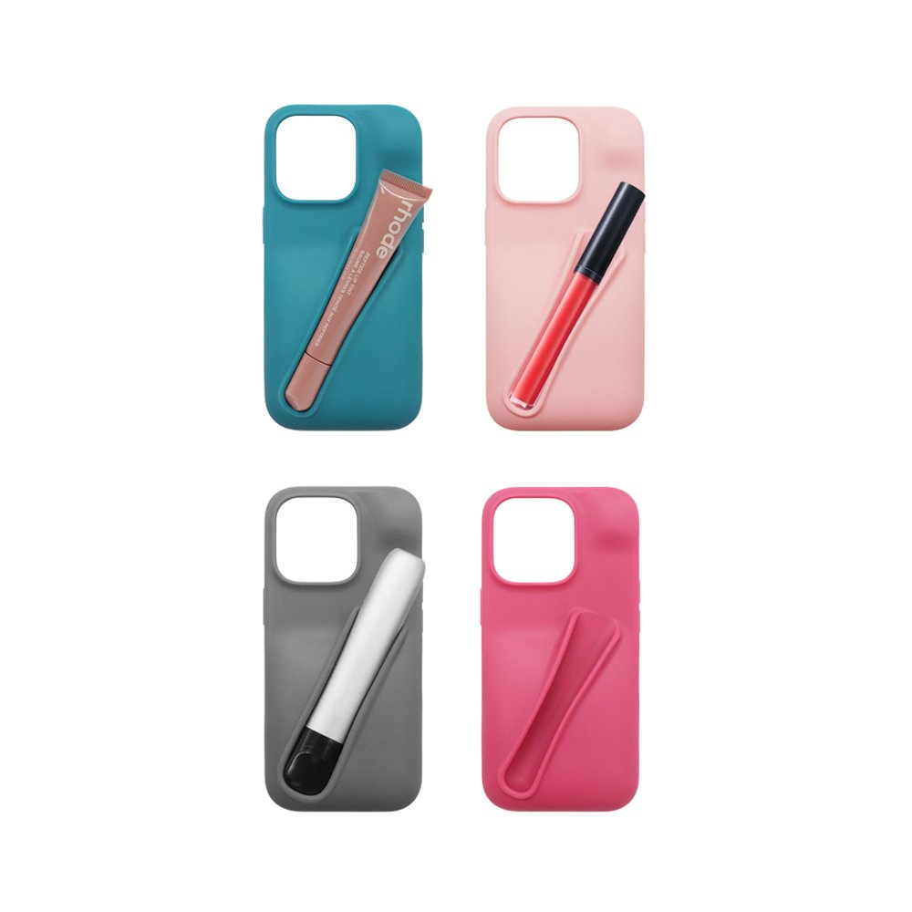 Leyi New Arrival Silicone Phone Cover for iphone 16 pro max Lip Gloss Case Lipstick Mobile Phone Case Lipstick Holder cover