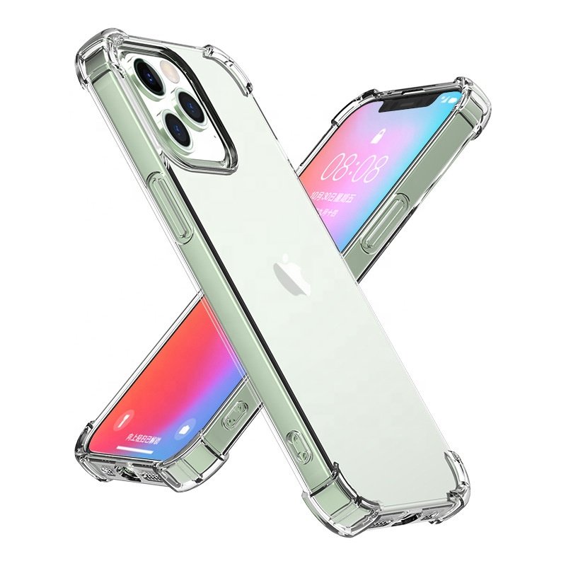 For Iphone 14 13 12 11 Pro Max Drop Protection Clear Soft TPU Case for Iphone XR X XS MAX For Apple Transparent Protection Cover