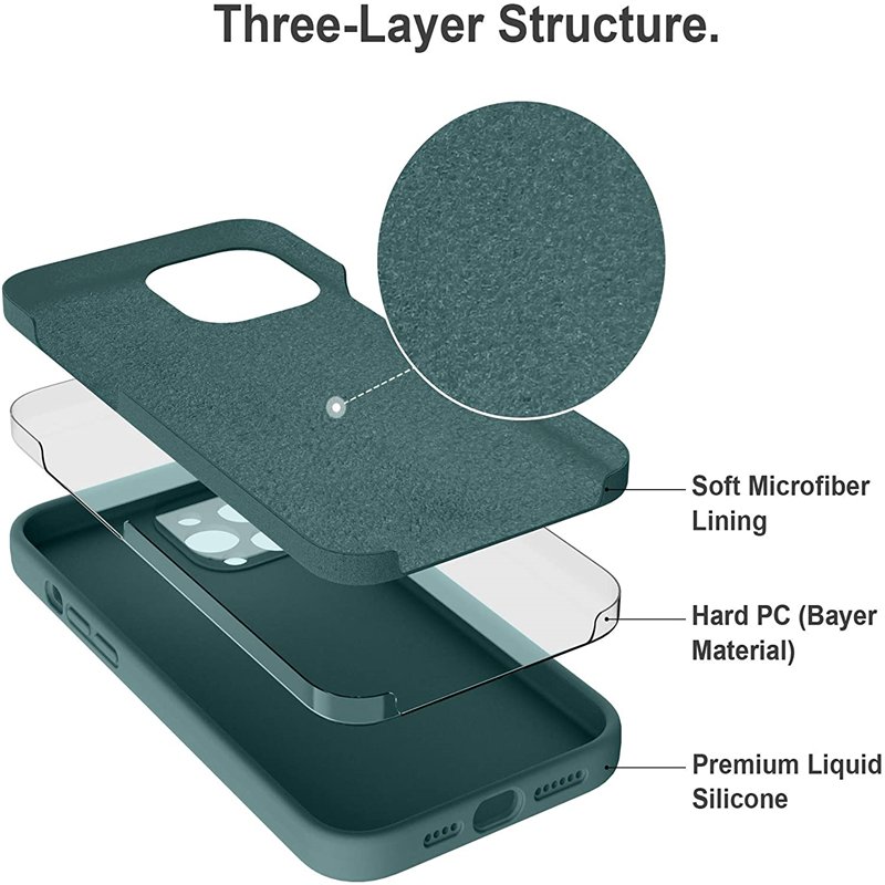 Mobile phone case silicone phone case cover for iPhone 12 Pro Max