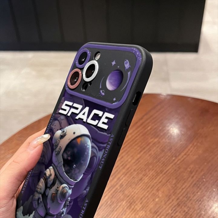 OEM Large Window TPU Print Space Astronaut Mobile Phone Case For iPhone 15 pro max 14 13 12 11 XS XR Wholesale Protect Cover