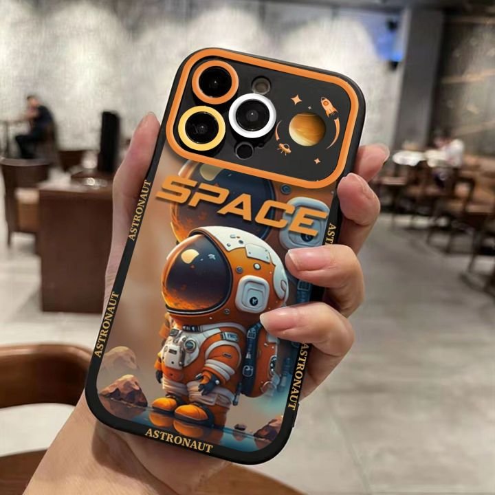 OEM Large Window TPU Print Space Astronaut Mobile Phone Case For iPhone 15 pro max 14 13 12 11 XS XR Wholesale Protect Cover