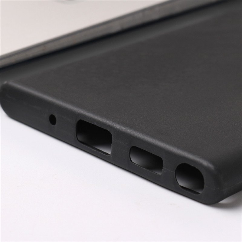 Black Matte Silicone Phone Case For Samsung Galaxy S24 FE S23 Ultra S22 S21 S20 Soft TPU Cell Phone Case Protective Back Cover
