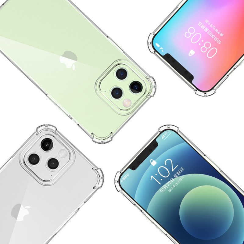 Transparent Shockproof Soft Silicone TPU Case for iPhone 13 Series Protect Back Cover