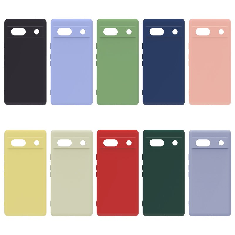 Silicone TPU Cell Phone Cover for google 7A Microfiber Mobile Phone Case liquid Phone case