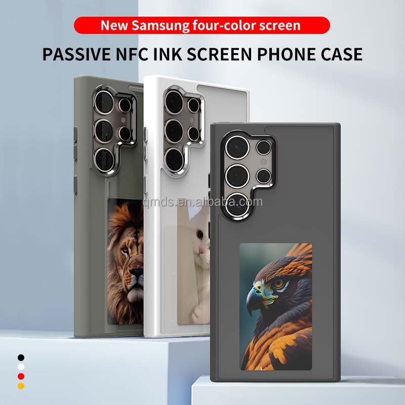 2024 New designer Nfc Smart e-Ink screen display phone case cover for Samsung s24plus S24 ultra Mobile phone case