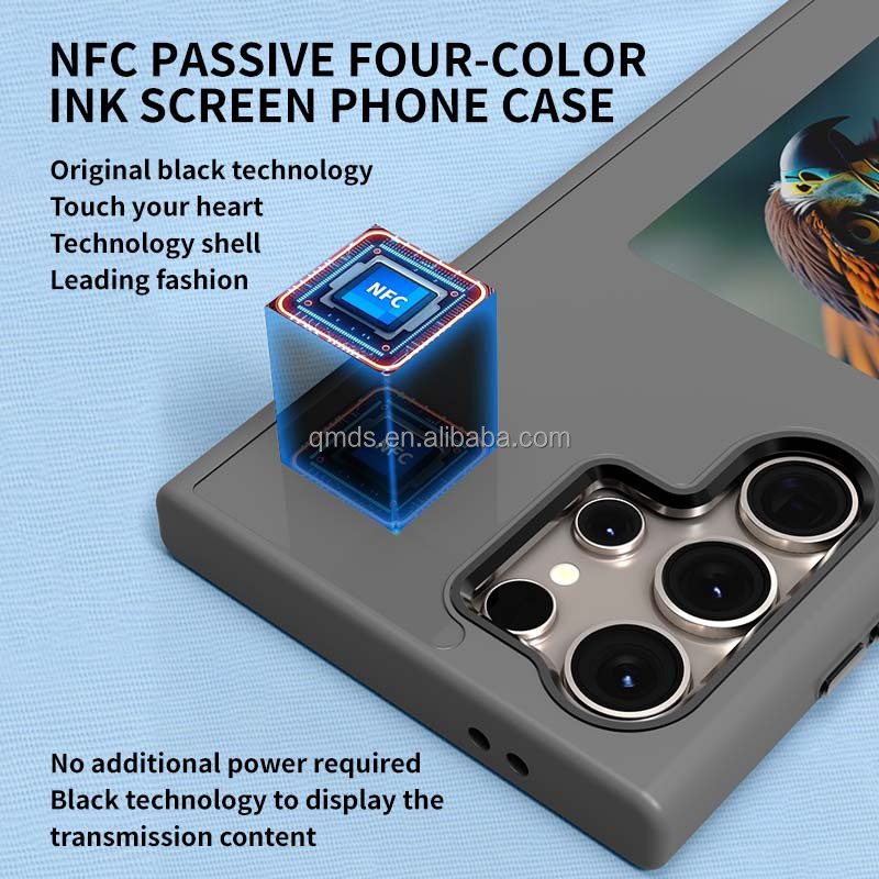 2024 New designer Nfc Smart e-Ink screen display phone case cover for Samsung s24plus S24 ultra Mobile phone case